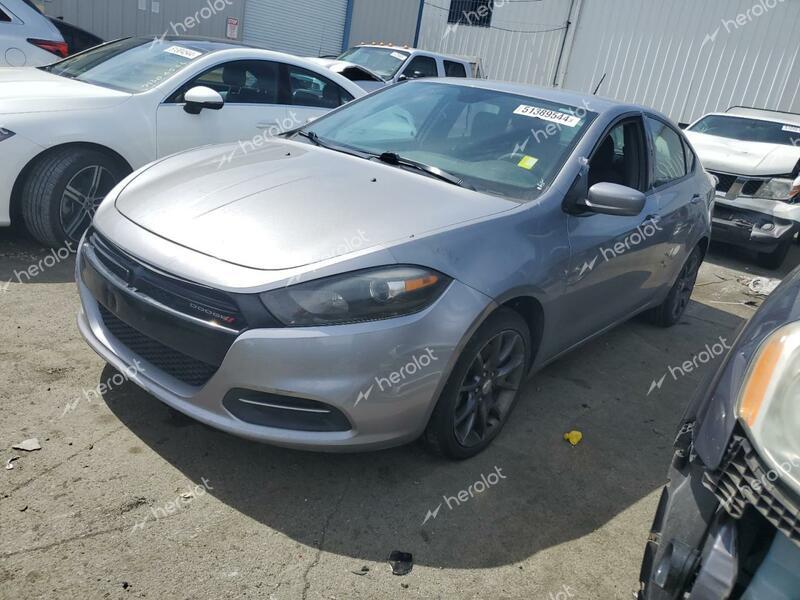 DODGE DART SE 2016 gray sedan 4d gas 1C3CDFAAXGD578027 photo #1