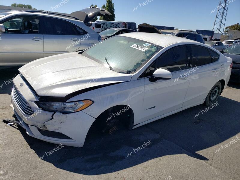 FORD FUSION SE 2017 white sedan 4d hybrid engine 3FA6P0LU3HR314019 photo #1