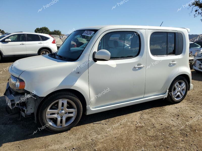 NISSAN CUBE BASE 2009 white  gas JN8AZ28R99T111848 photo #1