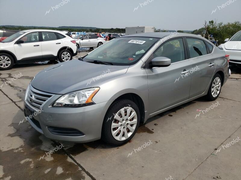 NISSAN SENTRA S 2014 gray  gas 3N1AB7AP8EY230386 photo #1