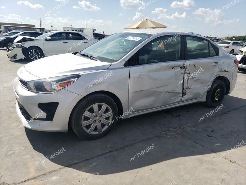 KIA RIO LX 2022 silver  gas 3KPA24AD8NE437184 photo #1