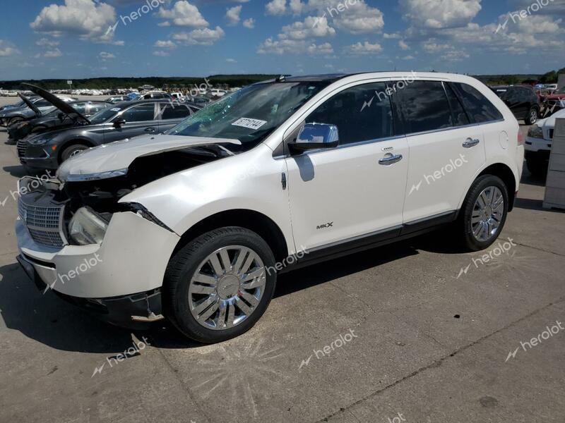 LINCOLN MKX 2010 white  gas 2LMDJ6JC5ABJ05823 photo #1