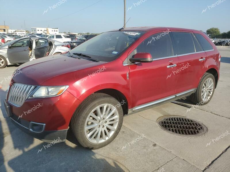 LINCOLN MKX 2013 red  gas 2LMDJ6JK3DBL32312 photo #1