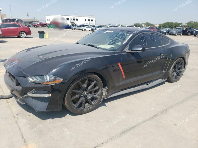 FORD MUSTANG GT 2018 black  gas 1FA6P8CF3J5146455 photo #1