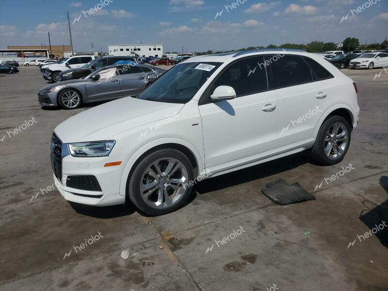 AUDI Q3 PREMIUM 2018 white  gas WA1BCCFS6JR031643 photo #1