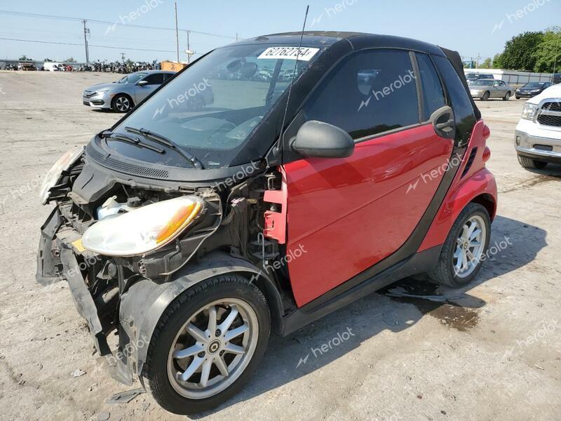 SMART FORTWO PAS 2009 red  gas WMEEK31X79K247760 photo #1