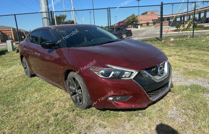 NISSAN MAXIMA 3.5 2016 maroon sedan 4d gas 1N4AA6AP0GC382240 photo #1