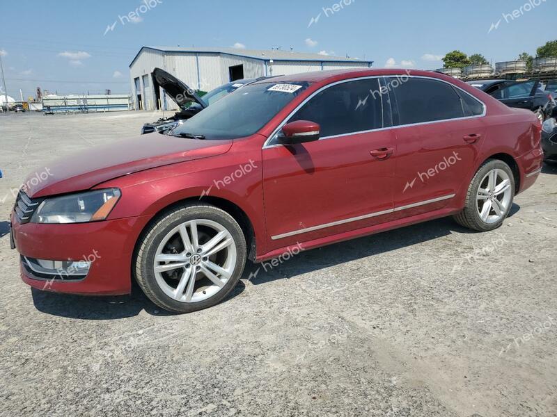 VOLKSWAGEN PASSAT SEL 2015 maroon  diesel 1VWCV7A3XFC013925 photo #1