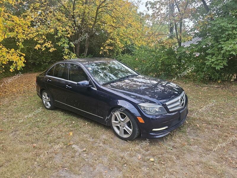 MERCEDES-BENZ C 300 4MAT 2011 blue sedan 4d gas WDDGF8BB6BR163542 photo #1