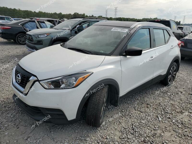 NISSAN KICKS SV 2020 white  gas 3N1CP5CV6LL580068 photo #1