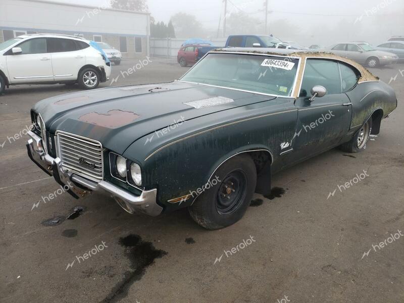 OLDSMOBILE CUTLASS 1972 green   3G87H2M149628 photo #1