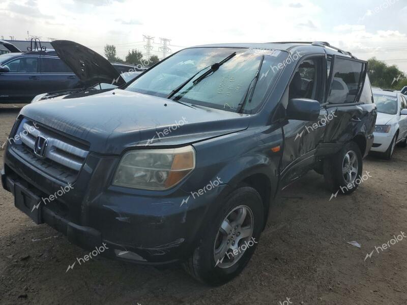 HONDA PILOT EX 2006 gray  gas 5FNYF18706B006884 photo #1