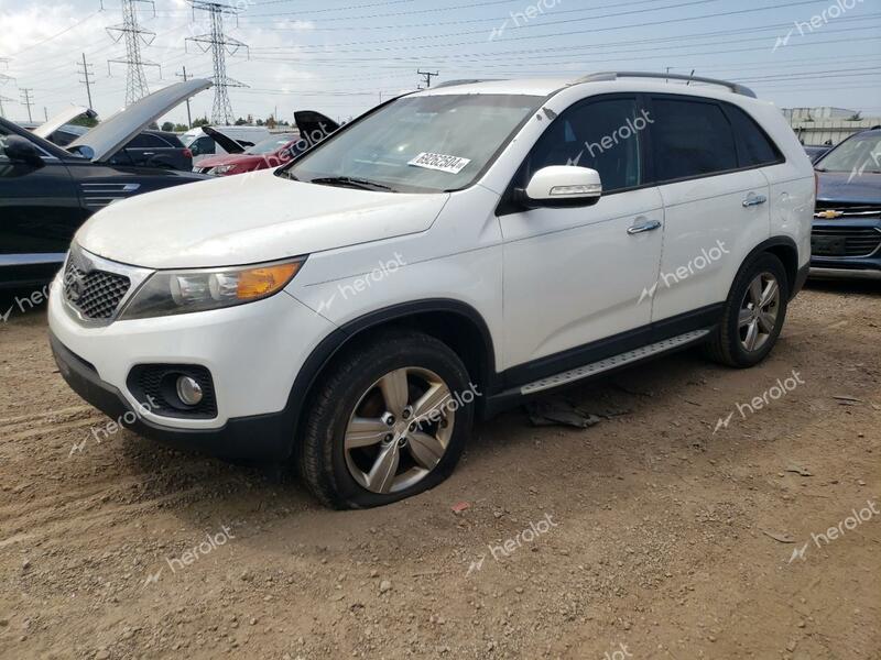 KIA SORENTO EX 2013 white  gas 5XYKU4A63DG333431 photo #1