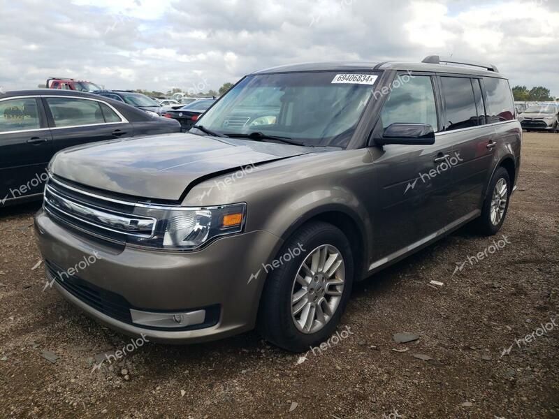 FORD FLEX SEL 2014 silver  gas 2FMHK6C87EBD18491 photo #1