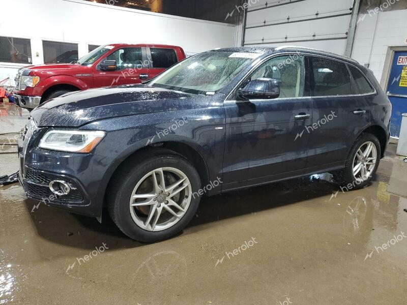 AUDI Q5 PREMIUM 2017 blue  gas WA1D7AFP6HA039246 photo #1