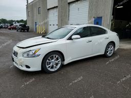 NISSAN MAXIMA S 2014 white  gas 1N4AA5APXEC446050 photo #2