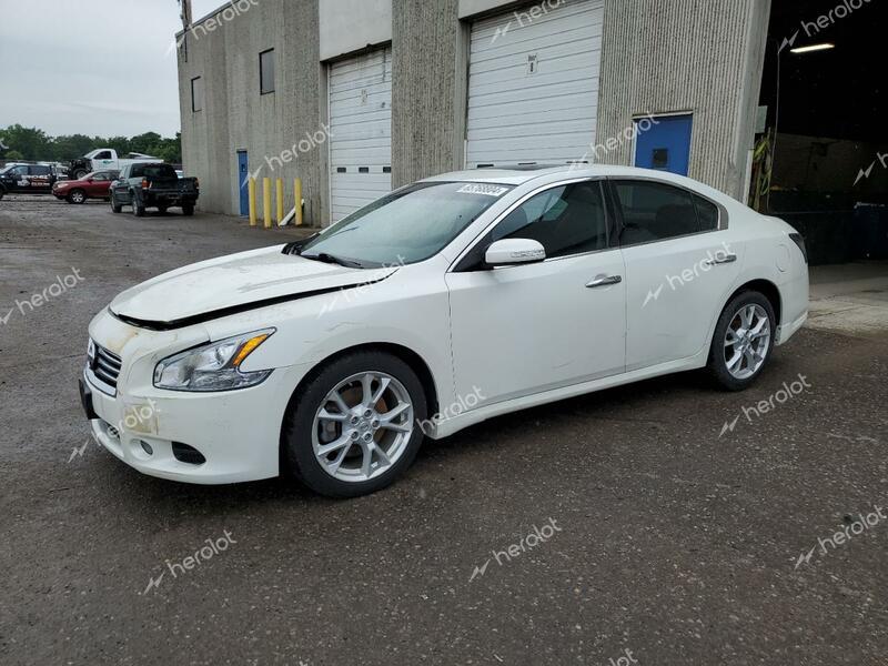 NISSAN MAXIMA S 2014 white  gas 1N4AA5APXEC446050 photo #1