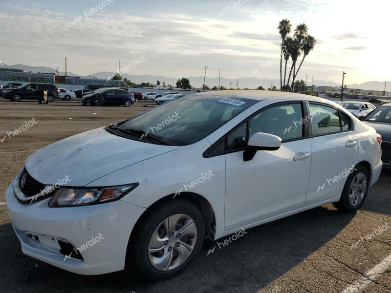 HONDA CIVIC LX 2015 white  gas 2HGFB2F55FH566924 photo #1