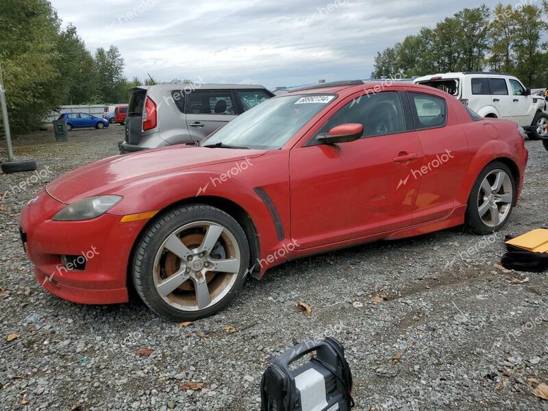 MAZDA RX8 2004 red  gas JM1FE173740130347 photo #1