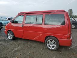 VOLKSWAGEN EUROVAN MV 2002 red sports v gas WV2NB47082H052673 photo #3