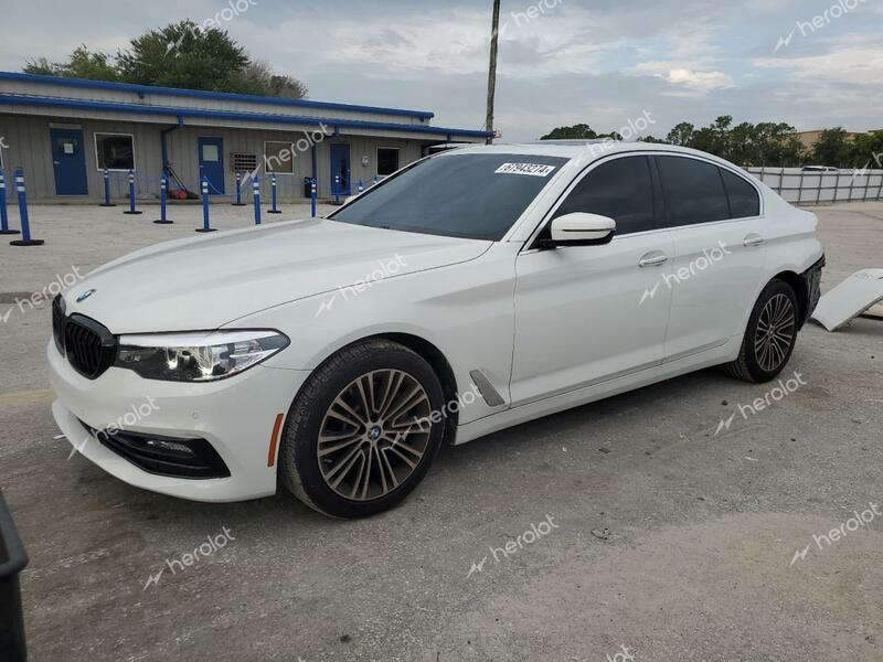 BMW 530 I 2018 white  gas WBAJA5C56JWA36649 photo #1