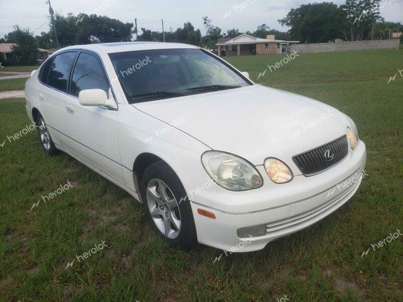 LEXUS GS 300 2003 white sedan 4d gas JT8BD69S930178321 photo #1