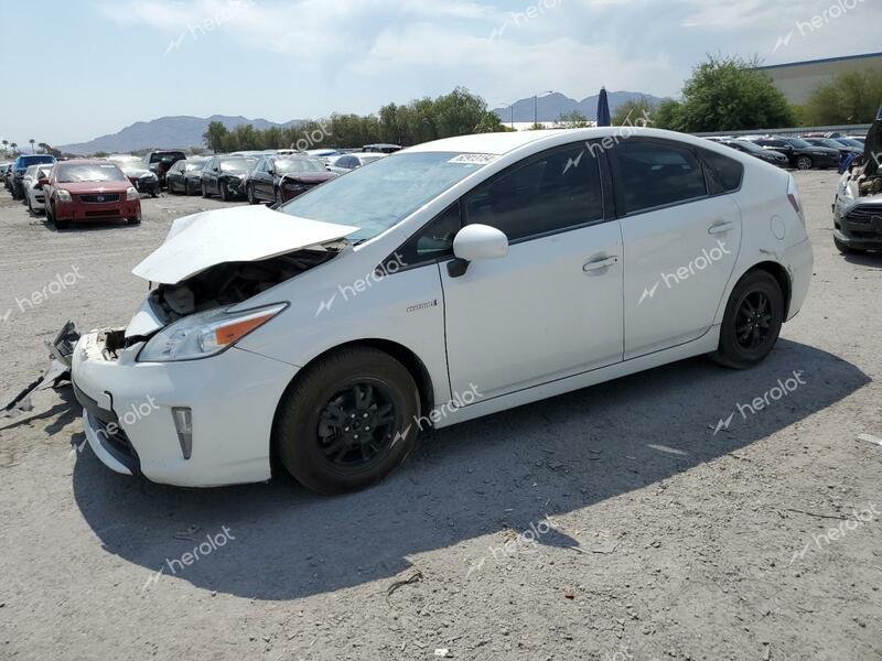 TOYOTA PRIUS 2012 white hatchbac hybrid engine JTDKN3DU5C5436777 photo #1