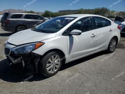 KIA FORTE LX 2016 white  gas KNAFX4A66G5541709 photo #2