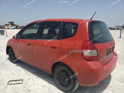 HONDA FIT 2007 red hatchbac gas JHMGD38497S023527 photo #3