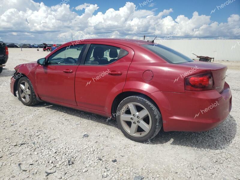 DODGE AVENGER SE 2013 red  gas 1C3CDZAB1DN541478 photo #1