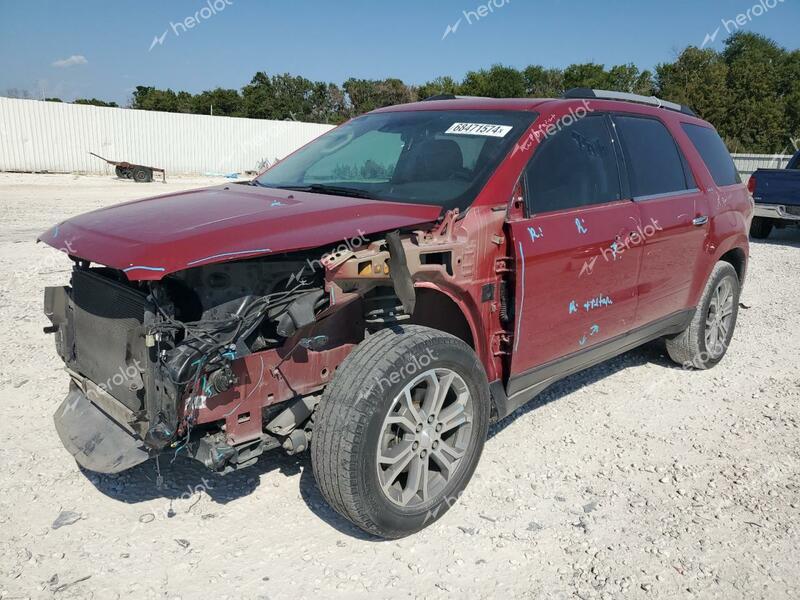 GMC ACADIA SLT 2014 maroon  gas 1GKKRSKD9EJ198593 photo #1