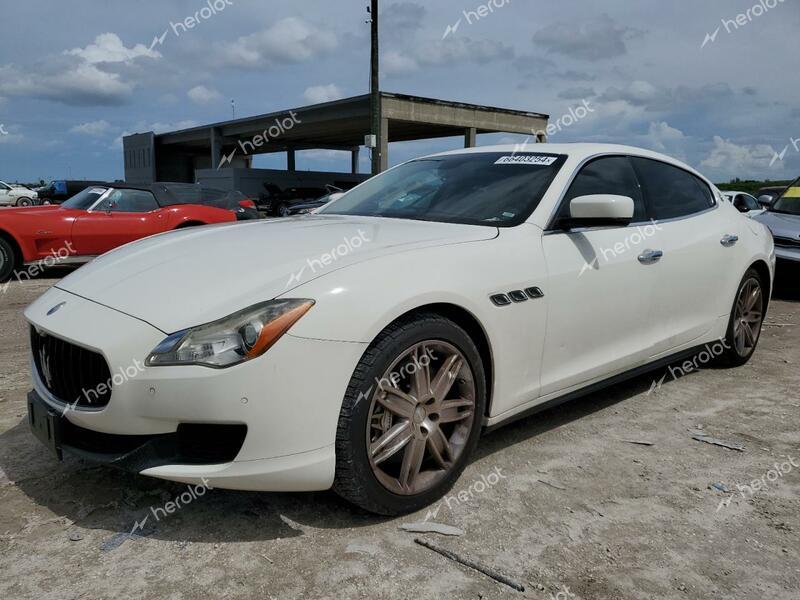 MASERATI QUATTROPOR 2014 white  gas ZAM56PPA5E1072899 photo #1