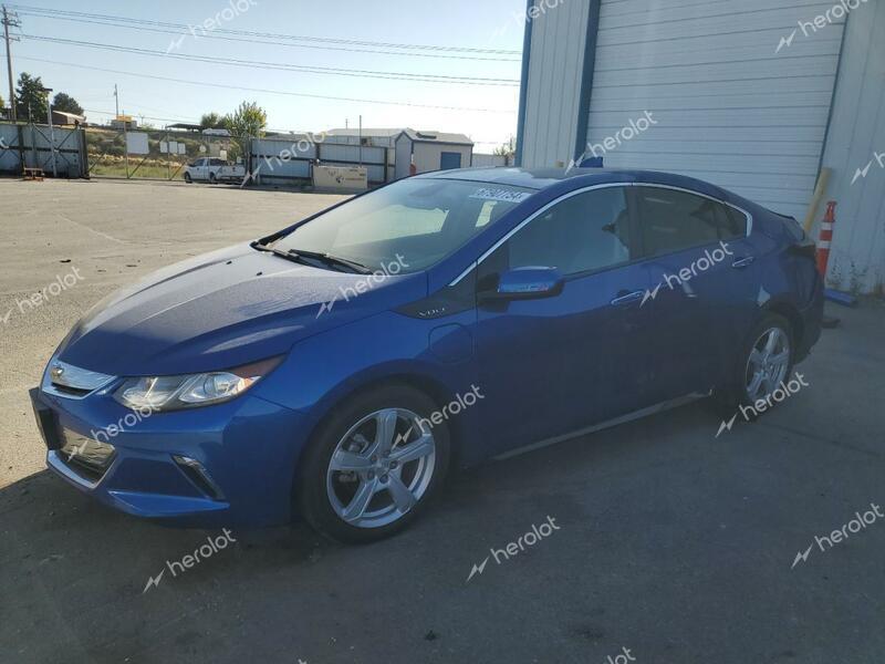 CHEVROLET VOLT LT 2018 blue  hybrid engine 1G1RC6S53JU152237 photo #1