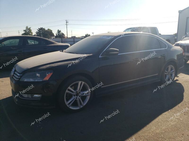 VOLKSWAGEN PASSAT SEL 2014 black  gas 1VWCS7A31EC014288 photo #1