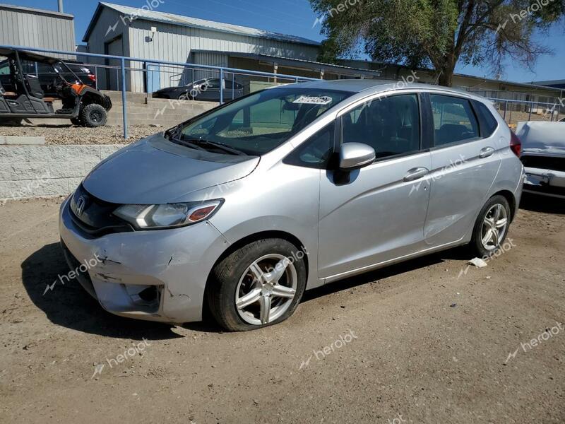 HONDA FIT LX 2015 silver  gas 3HGGK5H59FM748372 photo #1