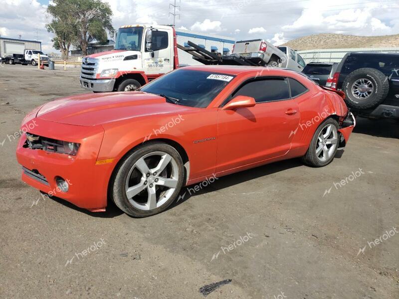 CHEVROLET CAMARO LT 2011 orange coupe gas 2G1FC1ED2B9162989 photo #1