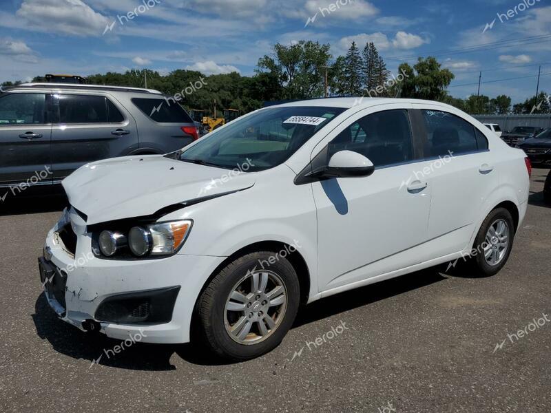 CHEVROLET SONIC LT 2014 white  gas 1G1JC5SH1E4197264 photo #1