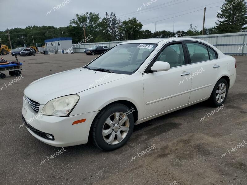 KIA OPTIMA LX 2007 white  gas KNAGE123975126140 photo #1