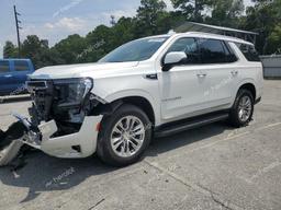 GMC YUKON SLT 2021 white  gas 1GKS1BKD9MR334602 photo #2