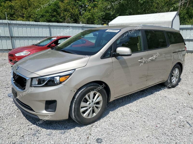 KIA SEDONA LX 2016 gold  gas KNDMB5C11G6199919 photo #1