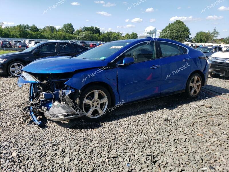 CHEVROLET VOLT LT 2017 blue  hybrid engine 1G1RC6S53HU195695 photo #1