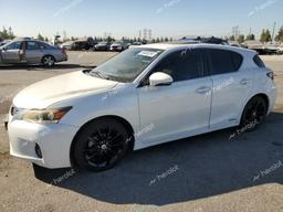 LEXUS CT 200 2012 white  hybrid engine JTHKD5BH5C2116895 photo #2