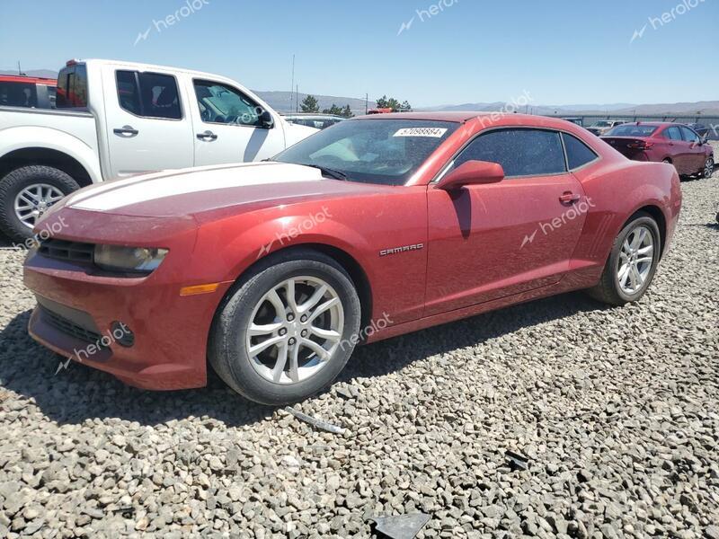 CHEVROLET CAMARO LS 2014 red  gas 2G1FE1E38E9155938 photo #1