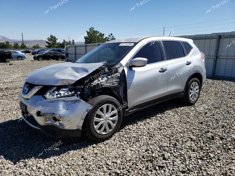 NISSAN ROGUE S 2016 silver 4dr spor gas KNMAT2MT3GP709728 photo #1