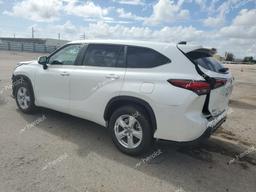 TOYOTA HIGHLANDER 2023 white  gas 5TDKDRAHXPS503192 photo #3