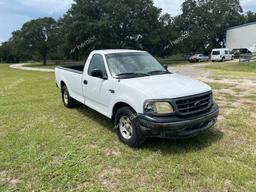 FORD F150 2002 white pickup gas 1FTRF17282NA14950 photo #2