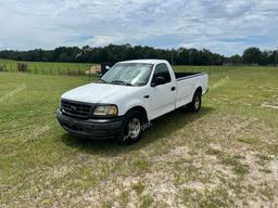 FORD F150 2002 white pickup gas 1FTRF17282NA14950 photo #3