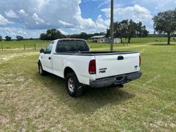 FORD F150 2002 white pickup gas 1FTRF17282NA14950 photo #4