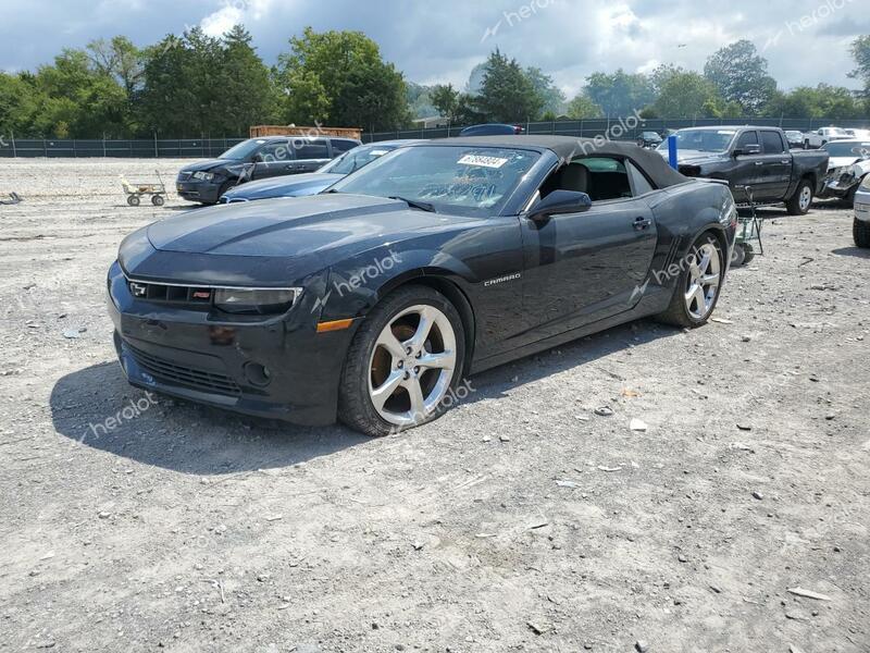 CHEVROLET CAMARO LT 2015 black converti gas 2G1FF3D36F9288791 photo #1