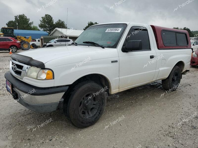 MAZDA B2300 2008 white pickup gas 4F4YR12D38PM00157 photo #1